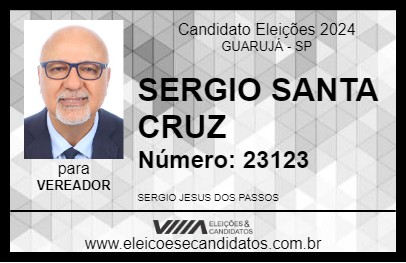 Candidato SERGIO SANTA CRUZ 2024 - GUARUJÁ - Eleições