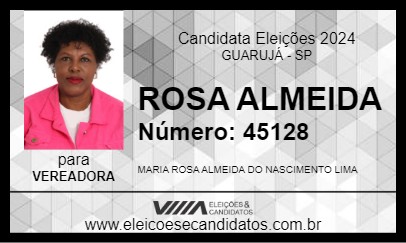 Candidato ROSA ALMEIDA 2024 - GUARUJÁ - Eleições