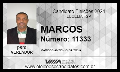 Candidato MARCOS JARDINEIRO 2024 - LUCÉLIA - Eleições