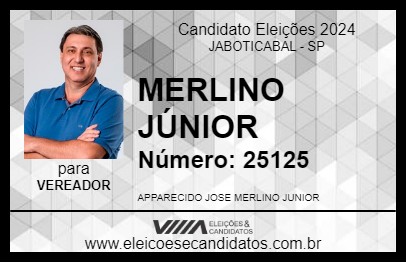 Candidato MERLINO JÚNIOR 2024 - JABOTICABAL - Eleições