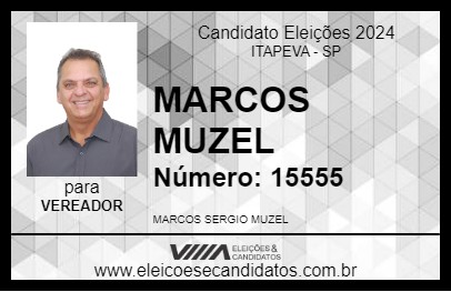 Candidato MARCOS MUZEL 2024 - ITAPEVA - Eleições