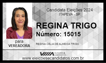 Candidato REGINA TRIGO 2024 - ITAPEVA - Eleições