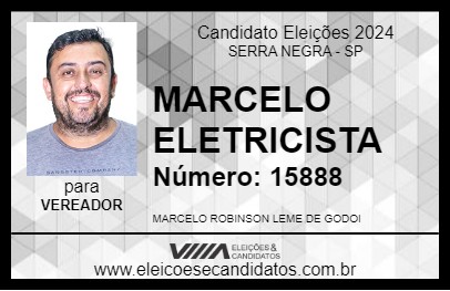 Candidato MARCELO ELETRICISTA 2024 - SERRA NEGRA - Eleições