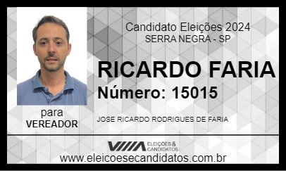 Candidato RICARDO FARIA 2024 - SERRA NEGRA - Eleições