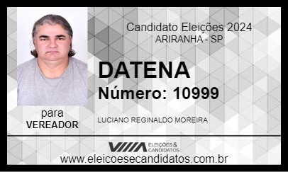 Candidato DATENA 2024 - ARIRANHA - Eleições