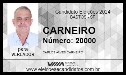 Candidato CARNEIRO 2024 - BASTOS - Eleições