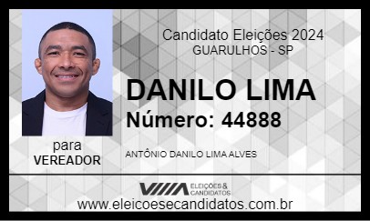 Candidato DANILO LIMA 2024 - GUARULHOS - Eleições