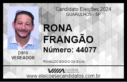 Candidato RONA FRANGÃO 2024 - GUARULHOS - Eleições