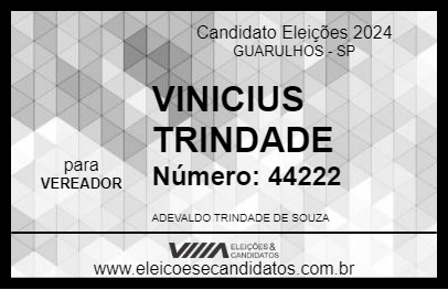 Candidato VINICIUS TRINDADE 2024 - GUARULHOS - Eleições