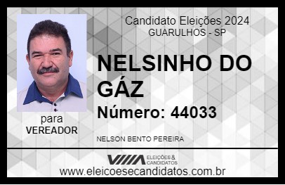 Candidato NELSINHO DO GÁZ 2024 - GUARULHOS - Eleições