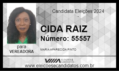 Candidato CIDA RAIZ  2024 - SÃO PAULO - Eleições