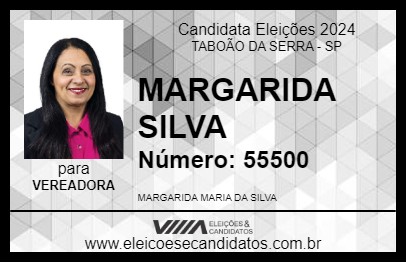 Candidato MARGARIDA SILVA 2024 - TABOÃO DA SERRA - Eleições