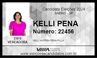 Candidato KELLI PENA 2024 - SABINO - Eleições