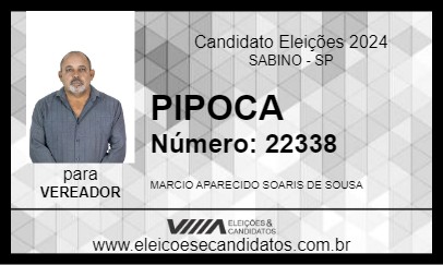 Candidato PIPOCA 2024 - SABINO - Eleições