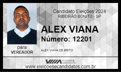 Candidato ALEX VIANA 2024 - RIBEIRÃO BONITO - Eleições