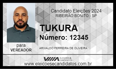 Candidato TUKURA 2024 - RIBEIRÃO BONITO - Eleições