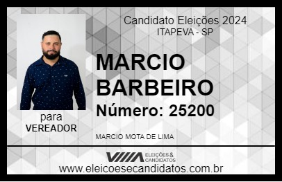 Candidato MARCIO BARBEIRO 2024 - ITAPEVA - Eleições