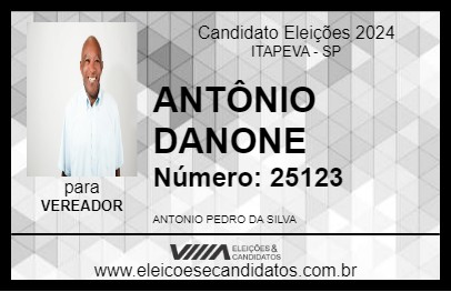 Candidato ANTÔNIO DANONE 2024 - ITAPEVA - Eleições