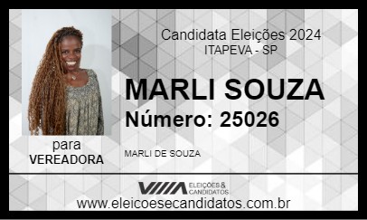 Candidato MARLI SOUZA 2024 - ITAPEVA - Eleições