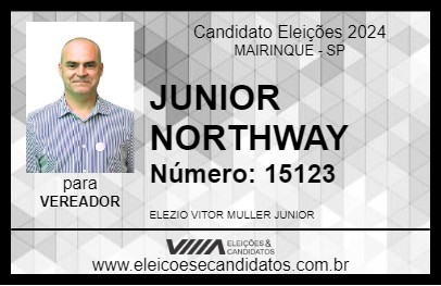 Candidato JUNIOR NORTHWAY 2024 - MAIRINQUE - Eleições