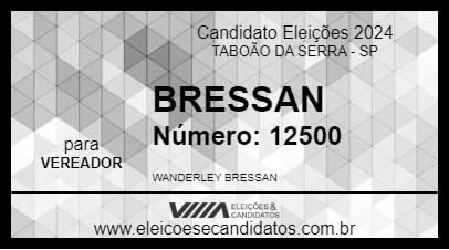 Candidato BRESSAN 2024 - TABOÃO DA SERRA - Eleições