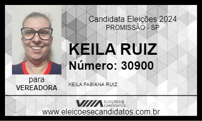 Candidato KEILA RUIZ 2024 - PROMISSÃO - Eleições