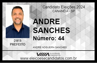 Candidato ANDRE SANCHES 2024 - CANANÉIA - Eleições