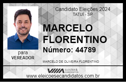 Candidato MARCELO FLORENTINO 2024 - TATUÍ - Eleições