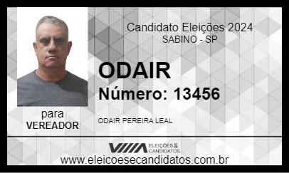 Candidato ODAIR 2024 - SABINO - Eleições