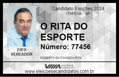 Candidato O RITA DO ESPORTE 2024 - ITAPEVA - Eleições