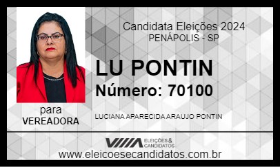 Candidato LU PONTIN 2024 - PENÁPOLIS - Eleições