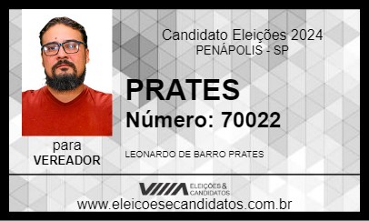 Candidato PRATES 2024 - PENÁPOLIS - Eleições