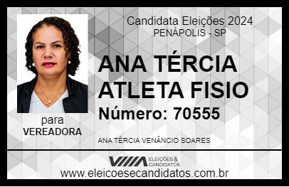 Candidato ANA TÉRCIA ATLETA FISIO 2024 - PENÁPOLIS - Eleições