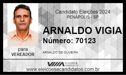 Candidato ARNALDO VIGIA 2024 - PENÁPOLIS - Eleições