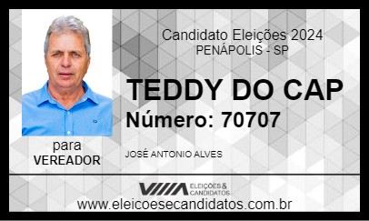 Candidato TEDDY DO CAP 2024 - PENÁPOLIS - Eleições