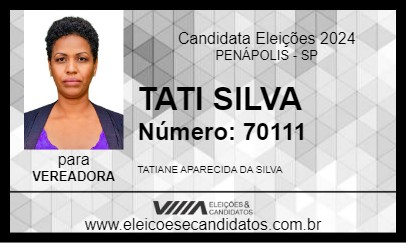 Candidato TATI SILVA  2024 - PENÁPOLIS - Eleições