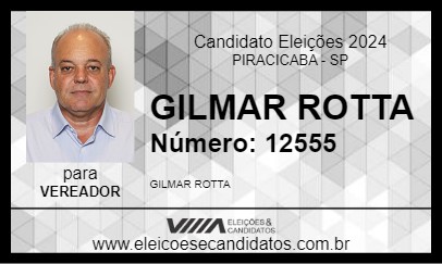 Candidato GILMAR ROTTA 2024 - PIRACICABA - Eleições