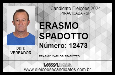 Candidato ERASMO SPADOTTO 2024 - PIRACICABA - Eleições