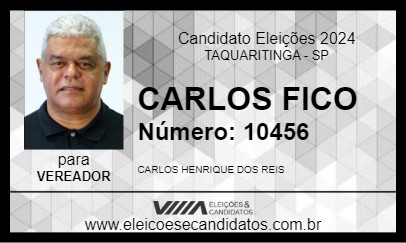 Candidato CARLOS FICO 2024 - TAQUARITINGA - Eleições