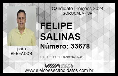 Candidato FELIPE SALINAS 2024 - SOROCABA - Eleições