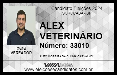 Candidato ALEX VETERINÁRIO 2024 - SOROCABA - Eleições