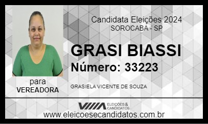 Candidato GRASI BIASSI 2024 - SOROCABA - Eleições