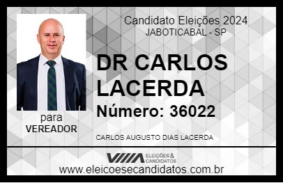 Candidato DR CARLOS LACERDA 2024 - JABOTICABAL - Eleições