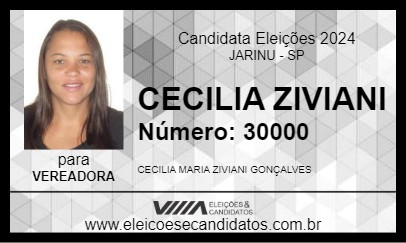 Candidato CECILIA ZIVIANI 2024 - JARINU - Eleições