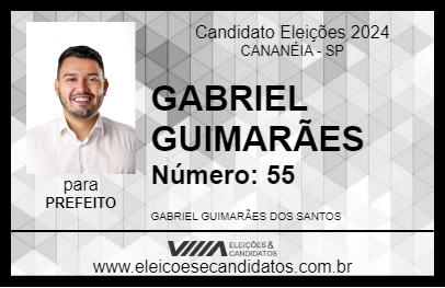 Candidato GABRIEL GUIMARÃES  2024 - CANANÉIA - Eleições