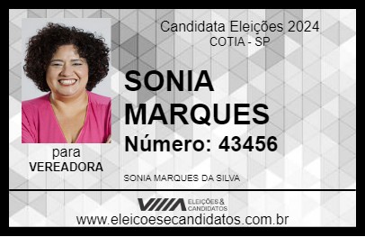 Candidato SONIA MARQUES 2024 - COTIA - Eleições