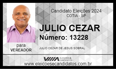 Candidato JULIO CEZAR 2024 - COTIA - Eleições