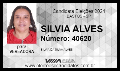 Candidato SILVIA ALVES 2024 - BASTOS - Eleições