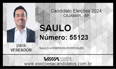 Candidato SAULO 2024 - CAJAMAR - Eleições