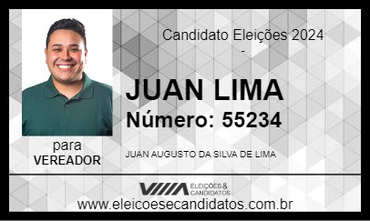 Candidato JUAN LIMA 2024 - CAJAMAR - Eleições